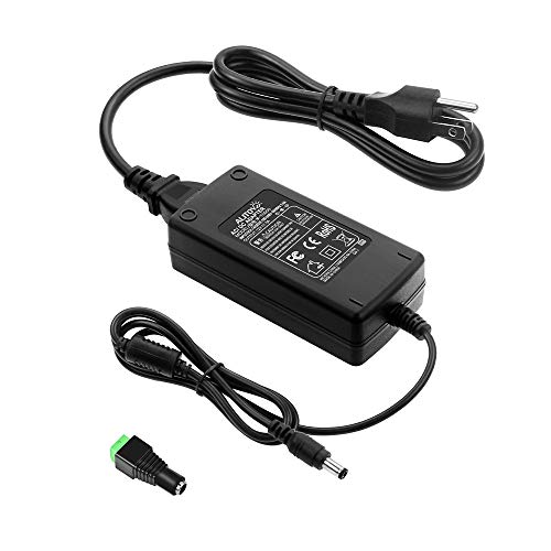 ALITOVE DC 12V 5A Power Supply Adapter Converter Transformer AC 100-240V Input with 5.5×2.5mm DC Output Jack for 5050 3528 LED Strip Module Light