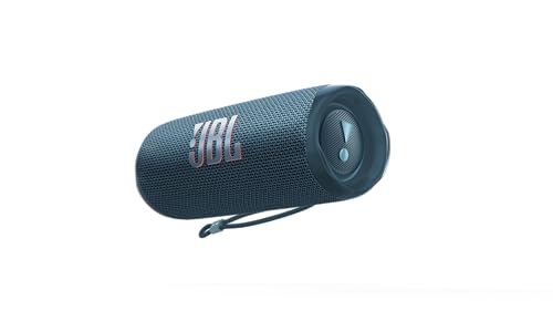 JBL Flip 6 – Portable Bluetooth Speaker, powerful sound and deep bass, IPX7 waterproof, 12 hours of playtime, JBL PartyBoost for multiple speaker pairing for home, outdoor and travel (Blue)