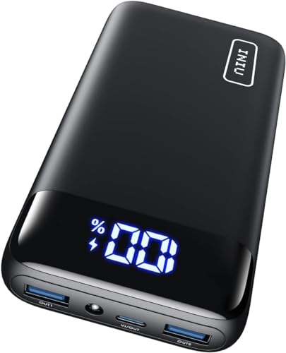 INIU Portable Charger, 22.5W 20000mAh USB C in & Out Power Bank Fast Charging, PD 3.0+QC 4.0 LED Display Phone Battery Pack Compatible with iPhone 15 14 13 12 Pro Samsung S21 Google iPad Tablet, etc