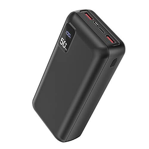 POIYTL Power Bank 50000mAh 22.5W Fast Charging Portable Charger USB-C Quick Charge with 3 Outputs & 2 Inputs LED Display Huge Capacity External Battery Pack for Most Electronic Devices on The Market