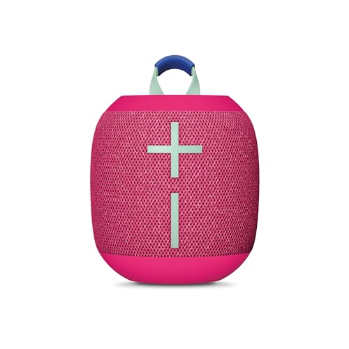 Ultimate Ears WONDERBOOM 4 Portable Waterproof Bluetooth Speaker with Big Bass and 360-Degree Sound, Dustproof Floating Speaker with 131ft (40m) Range – Pink