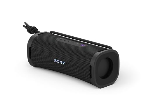 Sony ULT FIELD 1 Wireless Ultra Portable Bluetooth Compact Speaker, IP67 Waterproof, Dustproof, Shockproof and Rustproof with Enhanced Bass, 12 Hour Battery and Detachable Strap, Black – New