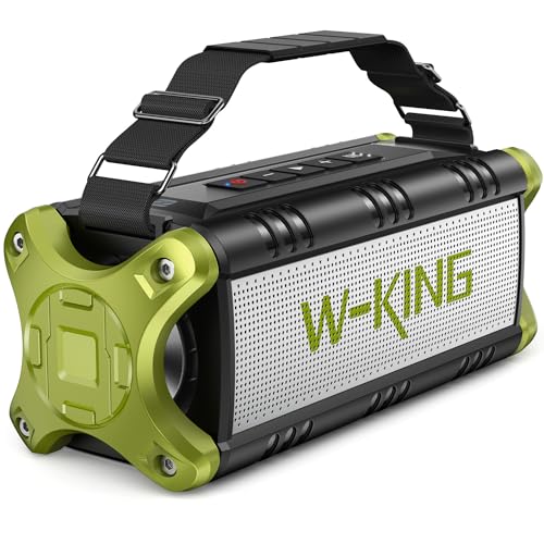 W-KING Bluetooth Speaker, 90W Peak 50W RMS Portable Speakers Bluetooth Wireless Loud, IPX6 Waterproof Outdoor Large Bluetooth Speaker Subwoofer/Bass Boost/DSP/40H Playtime/Stereo Pairing/Power Bank/TF