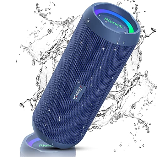 RIENOK Portable Bluetooth Speaker 30W Dual Pairing True Wireless Stereo HD Sound IPX7 Waterproof Outdoor Sport Shower Wireless Speaker Bluetooth 5.3 for Home Party