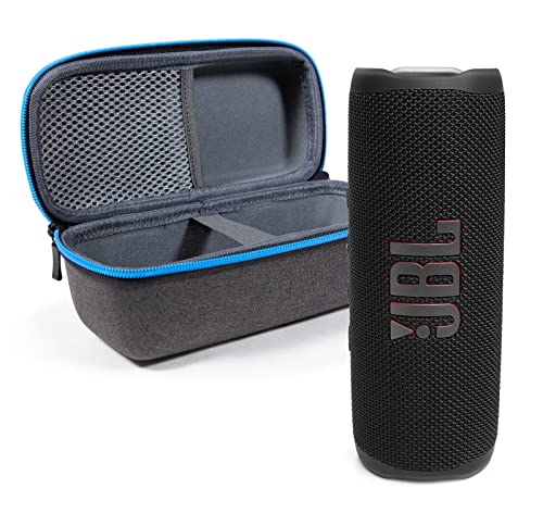 JBL Flip 6 Waterproof Portable Wireless Bluetooth Speaker Bundle with divvi! Premium Hardshell Case – Black