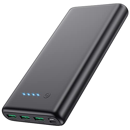 Portable Charger 36800mAh,4 Outputs Power Bank, Dual Input 5V/3A External Battery Pack,USB-C in&out High-Speed Charging Backup Charger Compatible with iPhone 15/14/13,Samsung S23 Android Phone etc