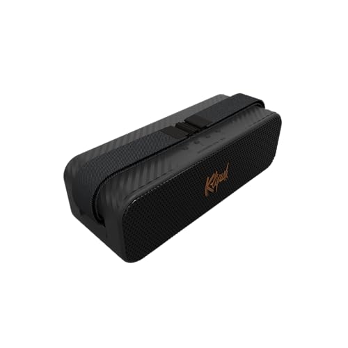 Klipsch The Detroit Portable Bluetooth Speaker with dual 1″ tweeters and 3″ woofers, IP67 dust and waterproof rating, 20 hours of playtime for a premium live concert experience