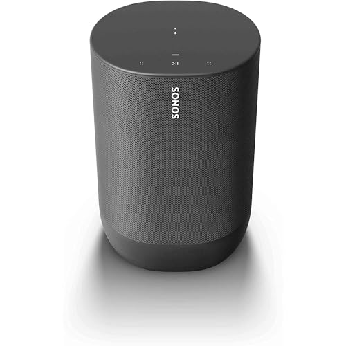 Sonos Move – Battery-powered smart speaker for outdoor and indoor listening, Wi-Fi and Bluetooth with Alexa built-in – Black