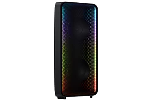 SAMSUNG MX-ST40B Sound Tower High Power Audio, 160W Floor Standing Speaker, Bi-Directional Sound, Built-in Battery, IPX5 Water Resistant, Party Lights, Bluetooth Multi-Connection, 2022