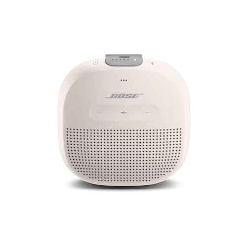 Bose SoundLink Micro Bluetooth Speaker: Small Portable Waterproof Speaker with Microphone, White Smoke